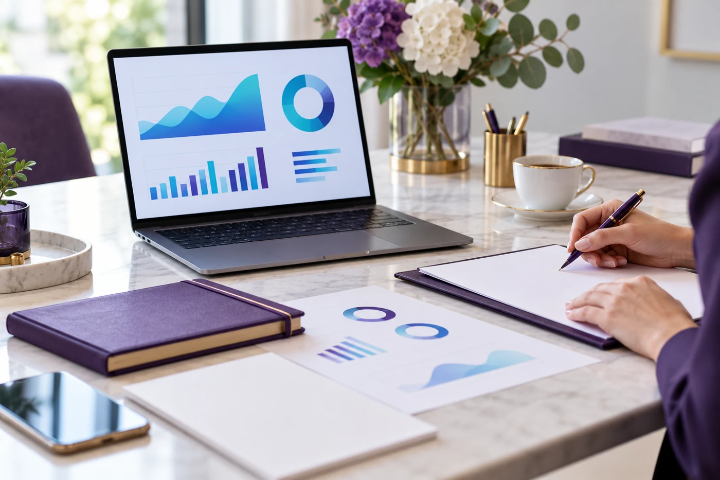 Materiales de planificación de marketing digital